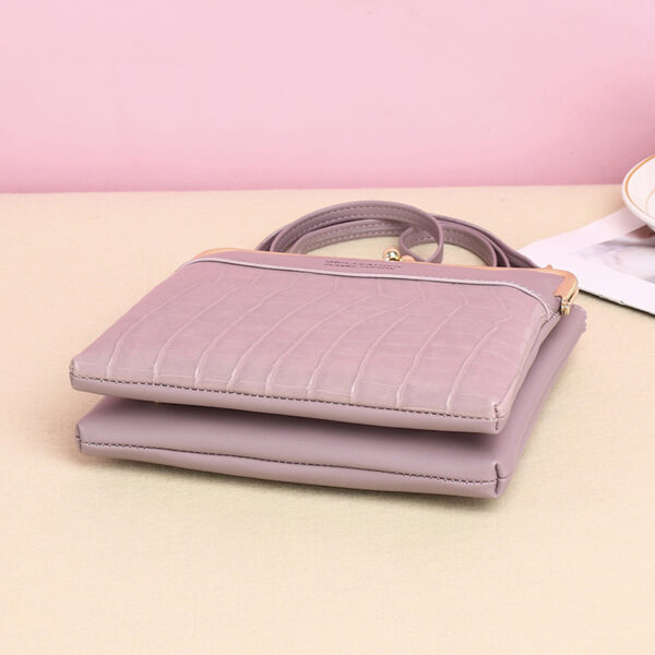 Lock Shoulder Bags Women Alligator Pattern Crossbody Phone Bag - Image 2