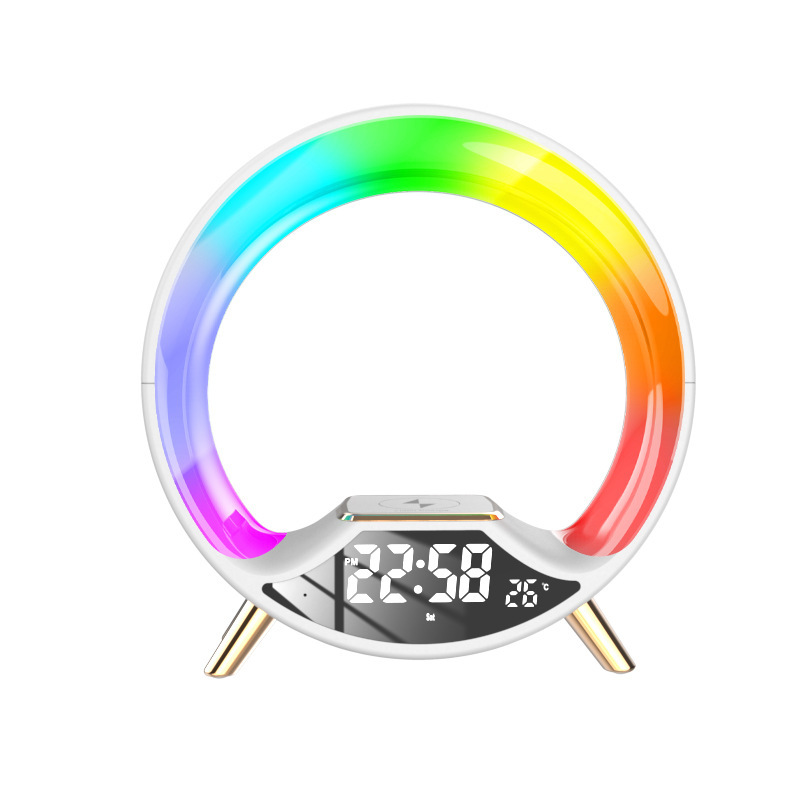 O Light Three In One Wireless Charging Multifunctional Bluetooth Speaker Night Light - Image 25