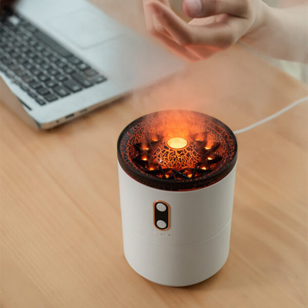Volcanic Flame Aroma Essential Oil Diffuser USB Portable Jellyfish Air Humidifier Night Light Lamp Fragrance Humidifier - Image 14