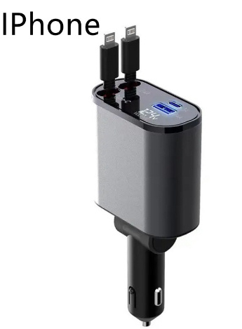Metal Car Charger 100W Super Fast Charging Car Cigarette Lighter USB And TYPE-C Adapter - Image 15
