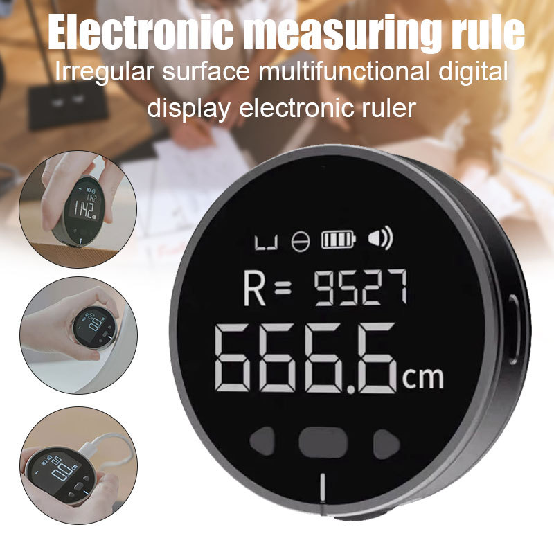 Distance Measuring Instrument Electronic Measuring Ruler Tape Measure High Definition Digital LCD High Precision Electronic Measuring Ruler Tool - Image 1