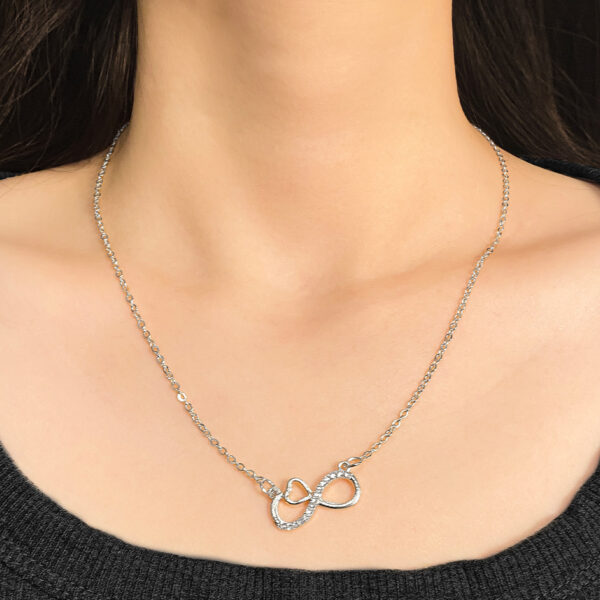 Infinite Symbol Necklace Choker Minimalist Light Luxury - Image 3