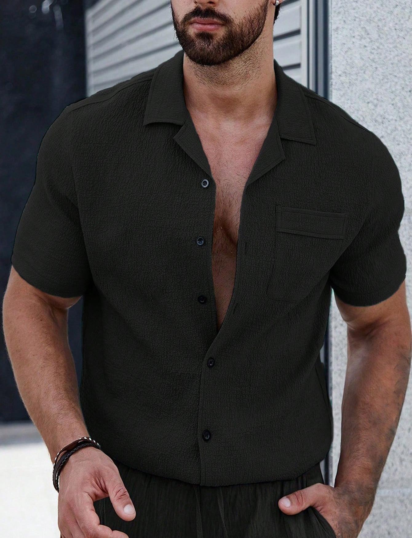 Mens Breathable Wrinkle-Resistant Versatile Semi-Formal Shirt - Image 16