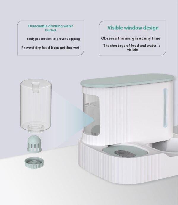 Cat Automatic Drinking Fountain Feeder Integrated Water Feeder Pet Supplies - Image 6