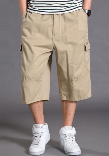 Sports Cropped Trousers Men's Loose Shorts Plus Fat Plus Size Fat Guy Casual Thin 7-point Overalls - Image 6