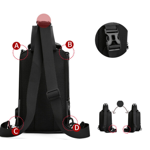 Crossbody Bags Men Multifunctional Backpack Shoulder Chest Bags - Image 20