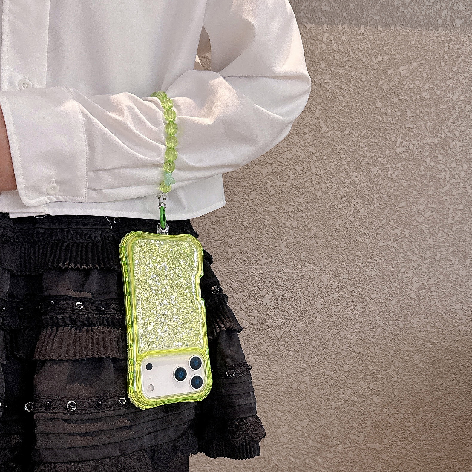 South American-style Slimming Phone Case With 3-in-1 Glitter Epoxy Drop-proof Design And A Matching Bracelet - Image 33