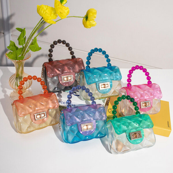 Pearl Handheld Transparent Jelly Bag - Image 1