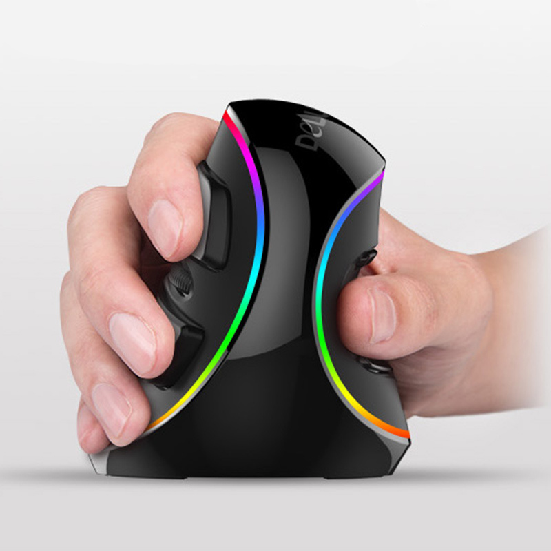 Vertical Ergonomic Snail RGB Anti-Mouse Hand Wired Mouse - Image 1
