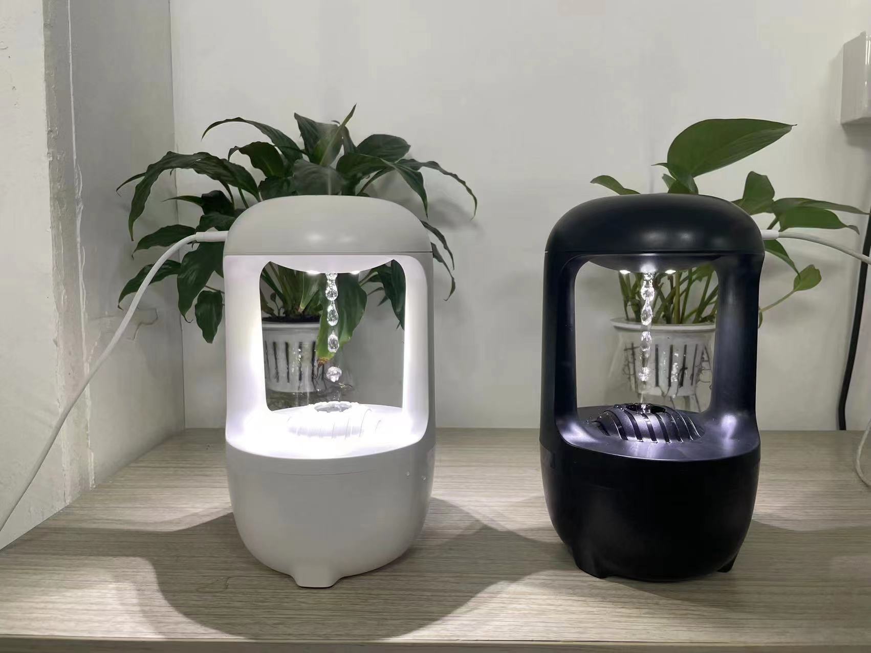 Anti Gravity Humidifier Water Drop Backflow Aromatherapy Machine Large Capacity Office Bedroom Quiet Heavy Fog Household Sprayer - Image 1