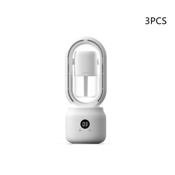 Summer Water Cooled Spray Mist Electric Fan USB Rechargeable Portable Wireless Air Humidifier Bladeless Ventilator Table Fan - Image 26