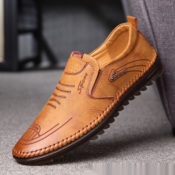 Men's Leather Shoes SummerAutumn New Style Casual Genuine Leather Soft Sole - Image 5