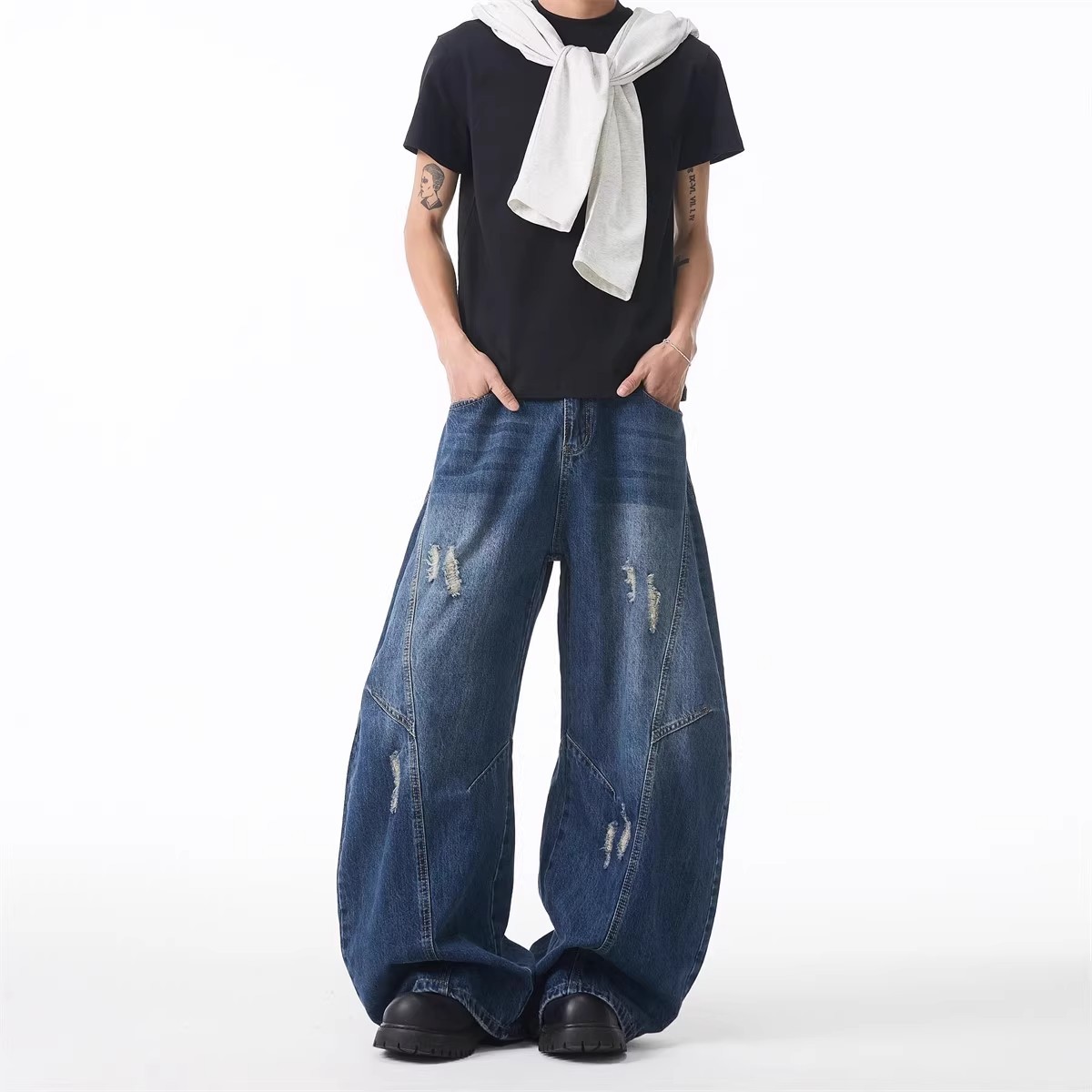 American-style Tailored Bootcut Jeans, Womens And Mens, Springautumn Vintage - Image 2