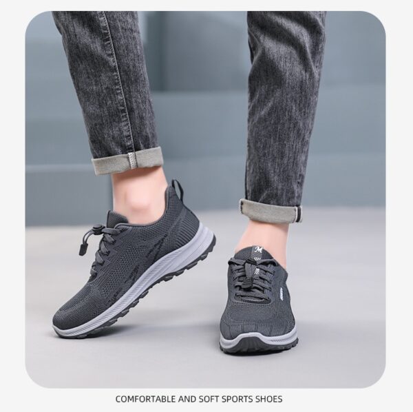 Men's Fashion Mesh Breathable Casual Sneakers - Image 14