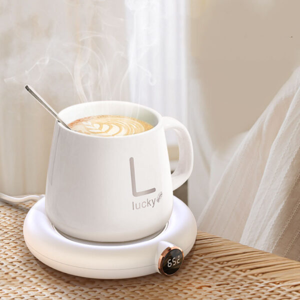 Coffee Mug Warmer Warm Coaster Smart Heating Cup Thermal Insulation Constant Temperature Coaster Heating Pad Desktop - Image 16