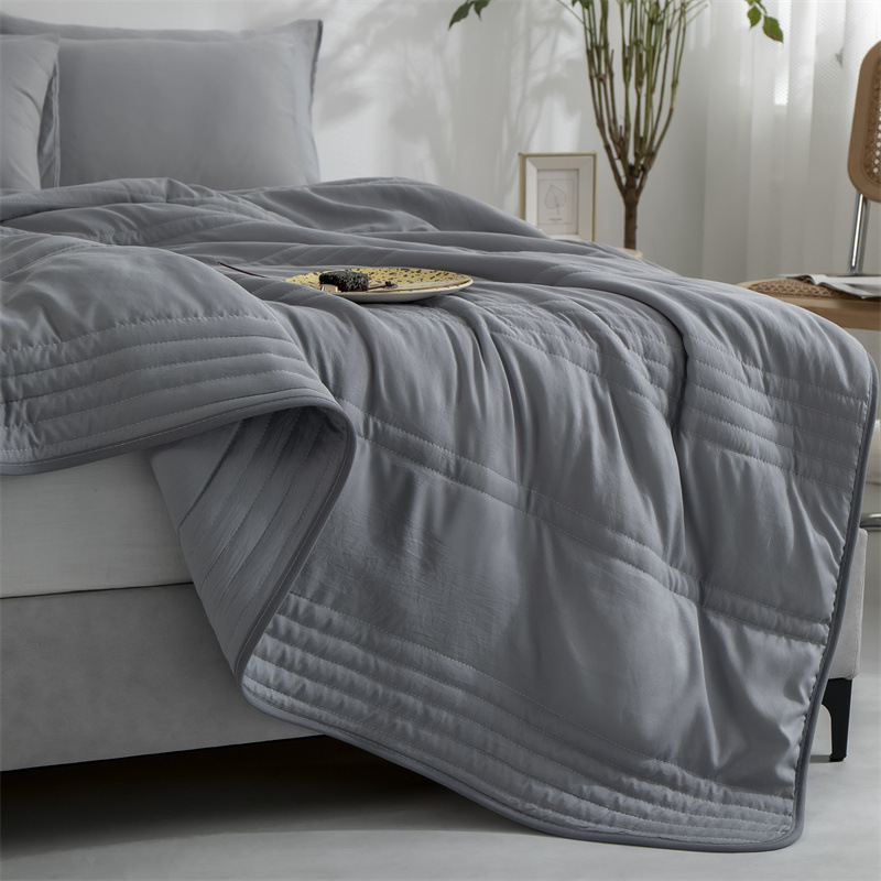 Cooling Blankets Pure Color Summer Quilt Plain Summer Cool Quilt Compressible Air-conditioning Quilt Quilt Blanket - Image 5