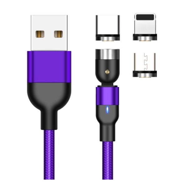 Essager Rotate Magnetic Cable 360 Degree USB Type C Charging Cable Fast Charging Magnet Charger 540 Rotate Micro Magnetic Cable - Image 29