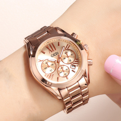 Luxury rose gold women casual watch - Image 3