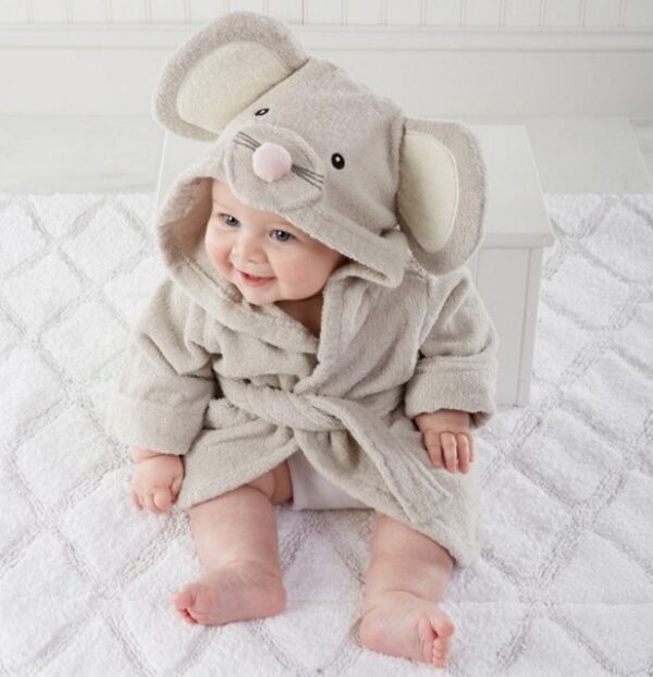 Cartoon Cute Animal Modeling Baby Bath Towels Baby Bathrobes Cotton Children's Bathrobes Baby Hooded - Image 29