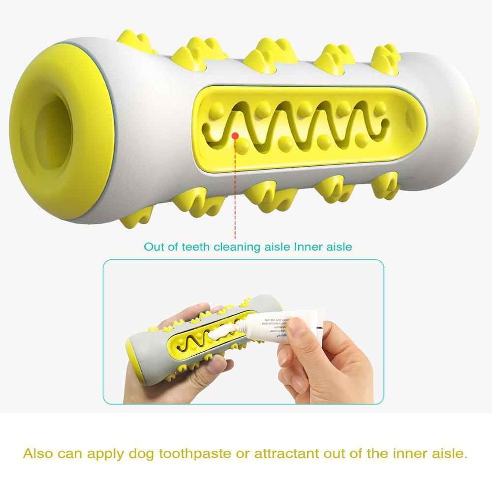 Dog Squeaky Toys For Aggressive Chewers, Tough Toothbrush Dog Chew Toy, Nearly Indestructible Rubber Toys For Pet Training, Teeth Cleaning, Playing And Chewing For Medium & Large Breeds - Image 6