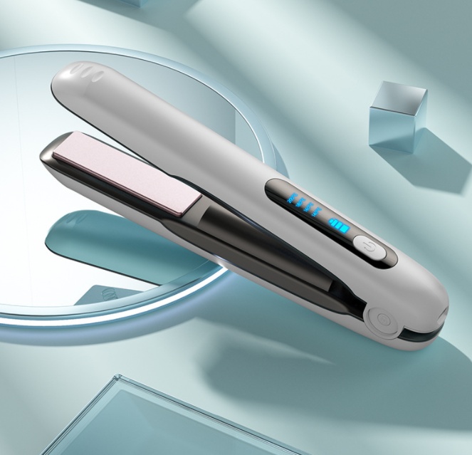 Wireless Hair Straightener Flat Iron Mini 2 IN 1 Roller USB 5000mAh Max 200 Degree Portable Cordless Curler 4 Levels Dry And Wet Uses - Image 41