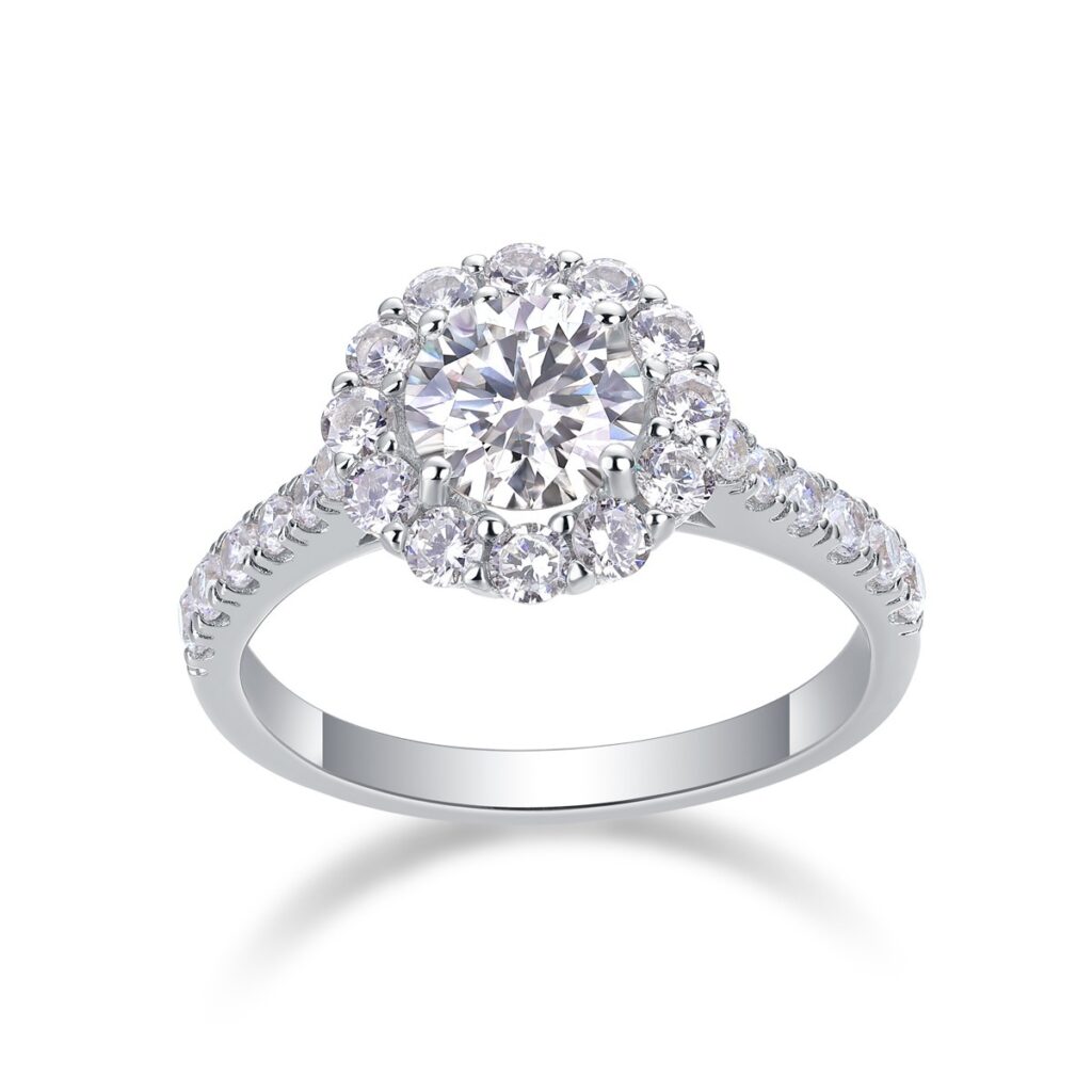 Moissanite Light Luxury Ring Women Do Not Fade