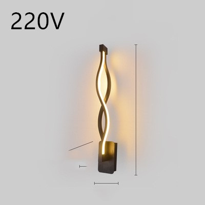 led wall lamp nordic minimalist bedroom bedside lamp - Image 42