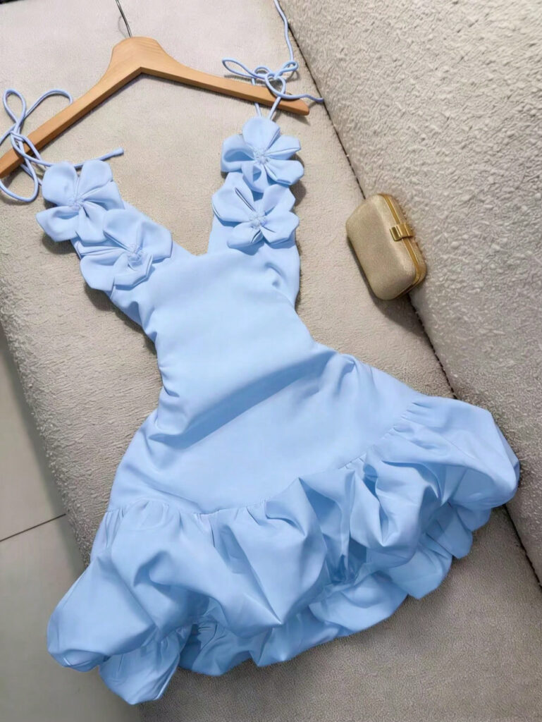 Sexy Bud Blossom Floral Strap Holiday Dress