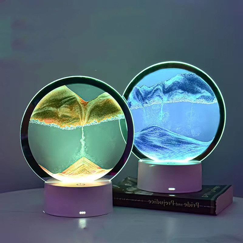 Creative 3D Quicksand Table Lamp Bedside - Image 1