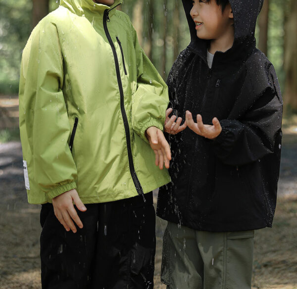 Hooded Windproof Outdoor Jacket For Older Children - Image 12