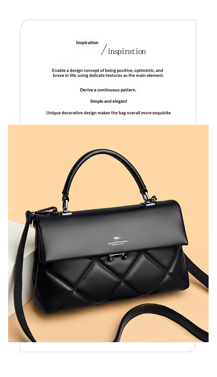 Ladies' Handheld Cross Shoulder Bag - Image 36