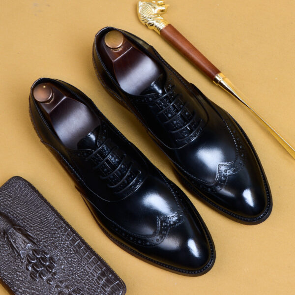 Men's Business Formal Pointed-Toe Oxford Shoes - Image 6