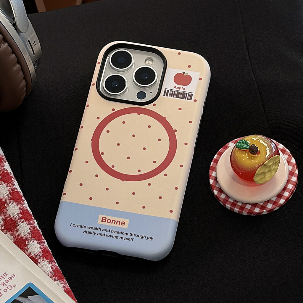 3D Luminous Magnetic Suction Stand Phone Case