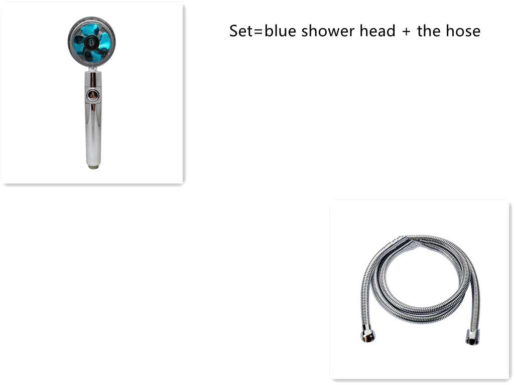Shower Head Water Saving Flow 360 Degrees Rotating With Small Fan ABS Rain High Pressure Spray Nozzle Bathroom Accessories - Image 108