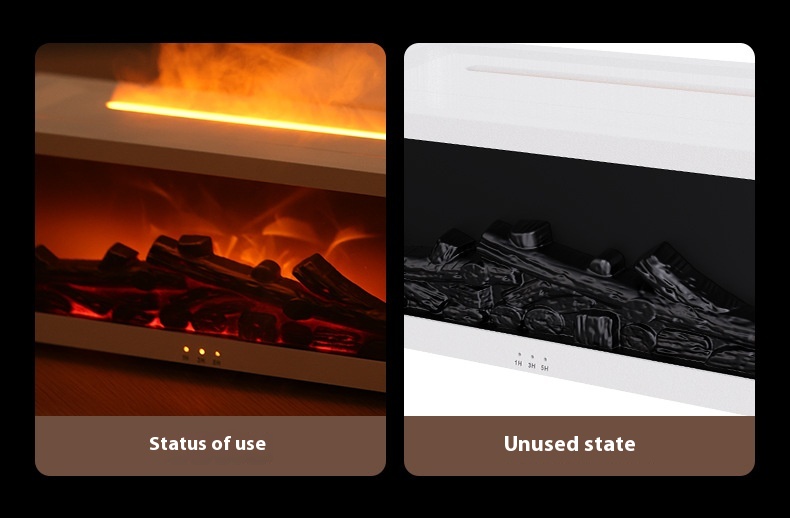 New Flame Aromatherapy Machine Colorful Essential Oil Diffuser Home Large Fog Volume Flame Humidifier 3D Flame Fireplace Machine - Image 12
