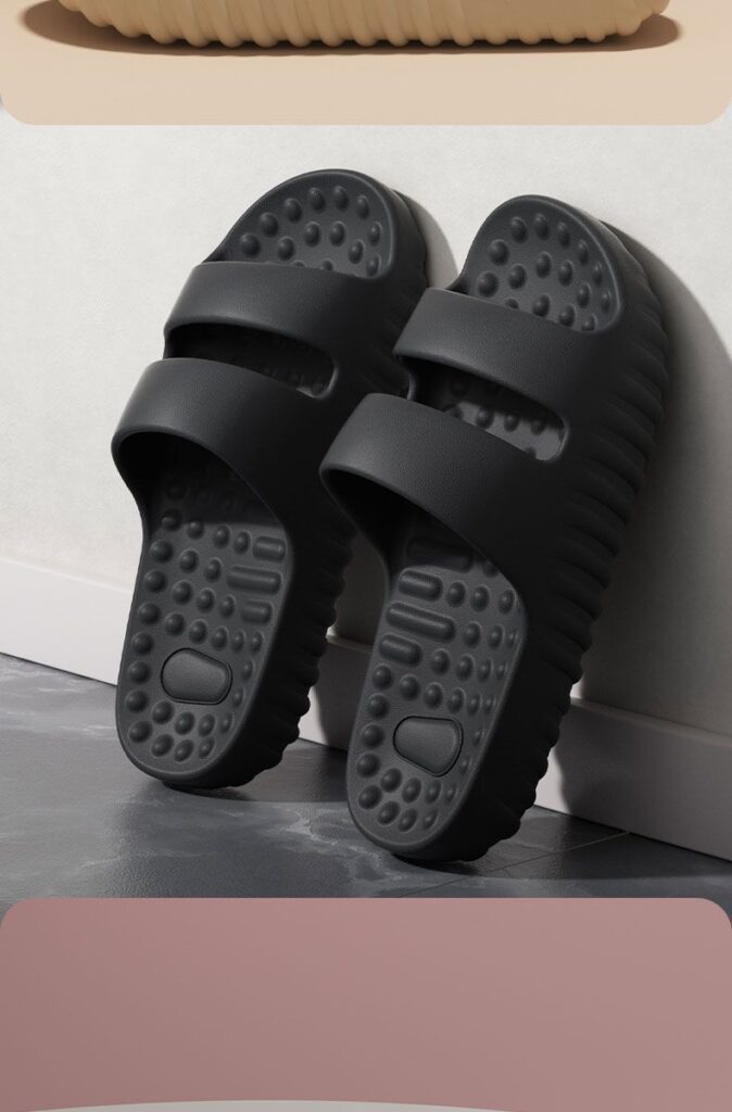 Thick-soled Massage Slippers Indoor Home Use Non-slip And Quiet EVA Material Deodorizing