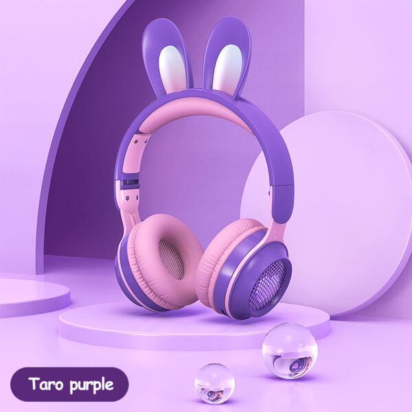 Rabbit Ear Headphones Wireless Luminous Extendable Wheat Headphones - Image 27