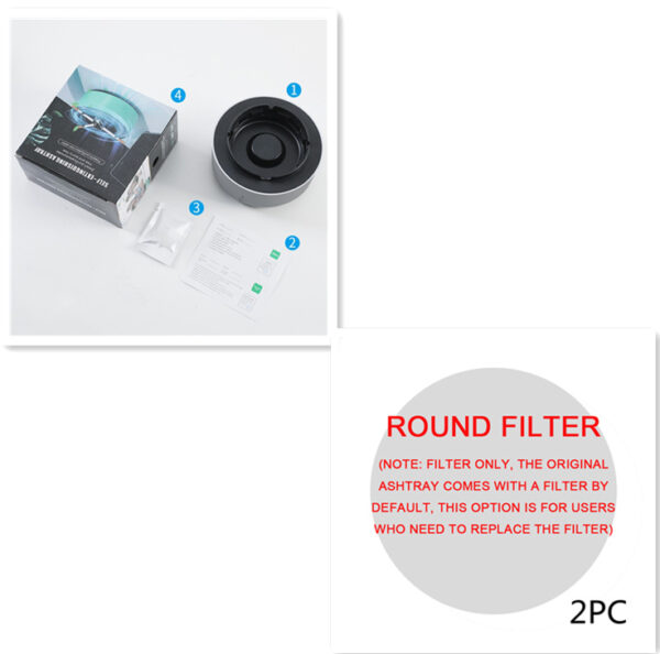 Smoke Removal Air Purification Ashtray Anion Purification Practical Automatic Purifier Ashtray Portable Gadgets For Car Ashtray - Image 18
