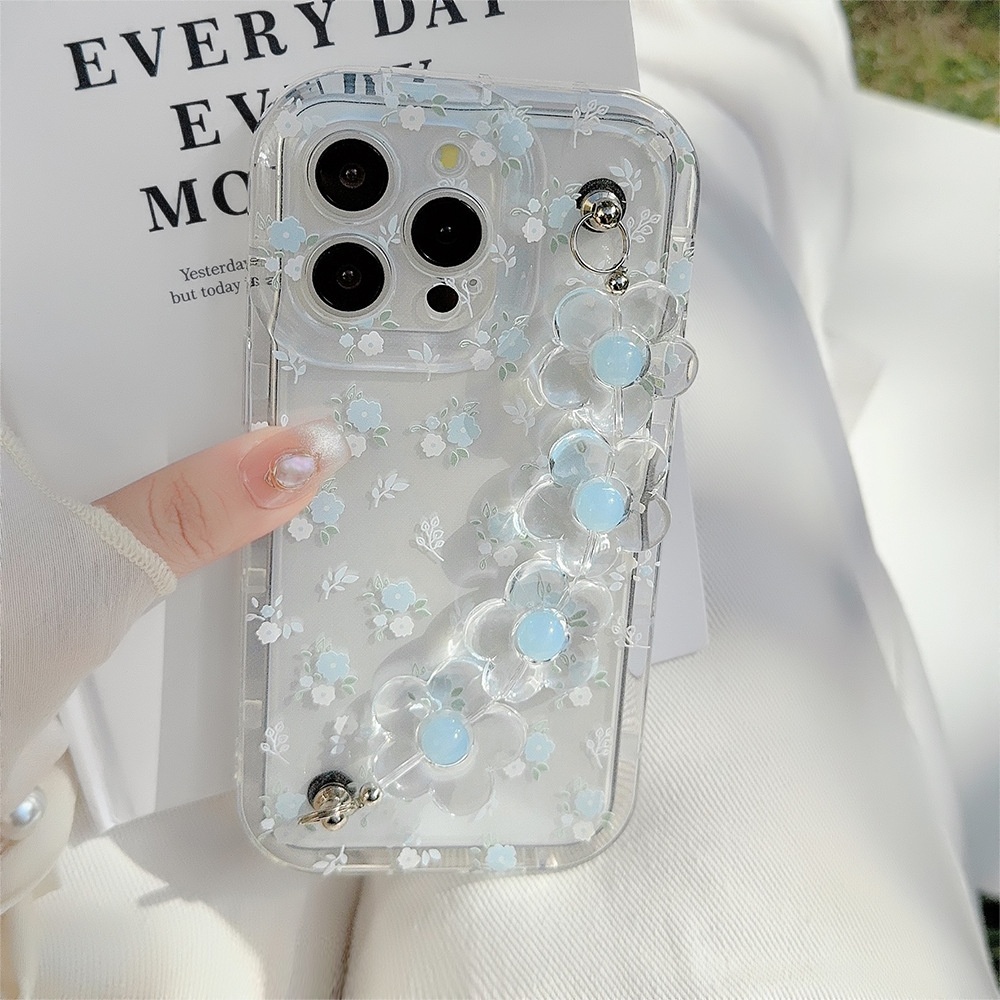 Fresh And Summery Blue Floral Phone Case - Image 24