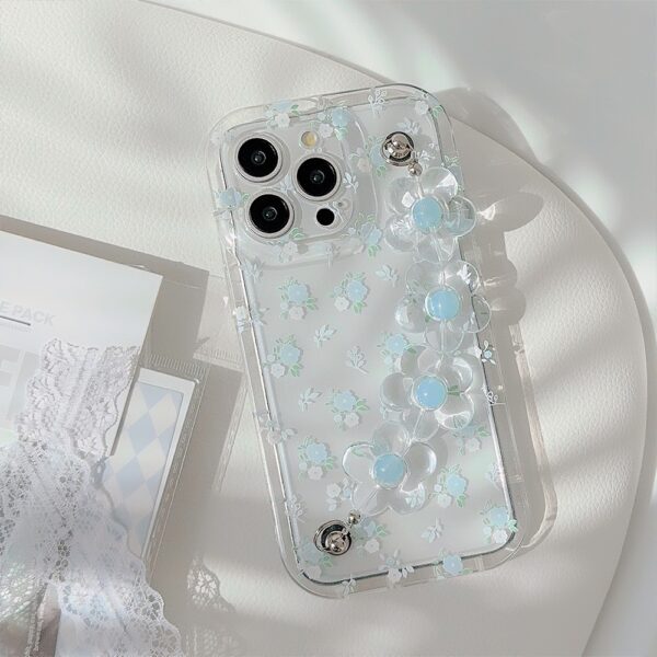 Fresh And Summery Blue Floral Phone Case - Image 13