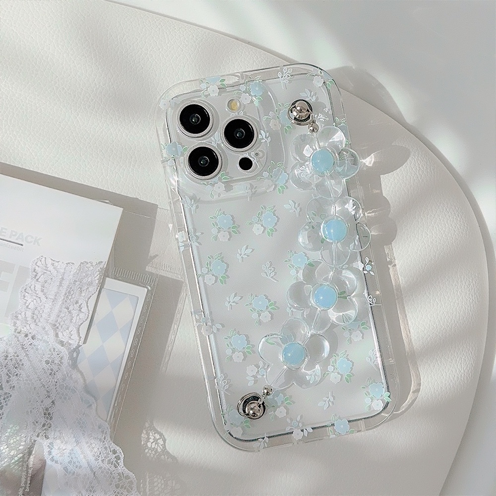 Fresh And Summery Blue Floral Phone Case - Image 13