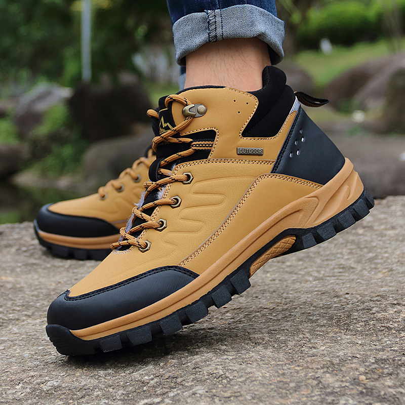 Men's Outdoor Hiking Boots High-top Single-layer Shoes