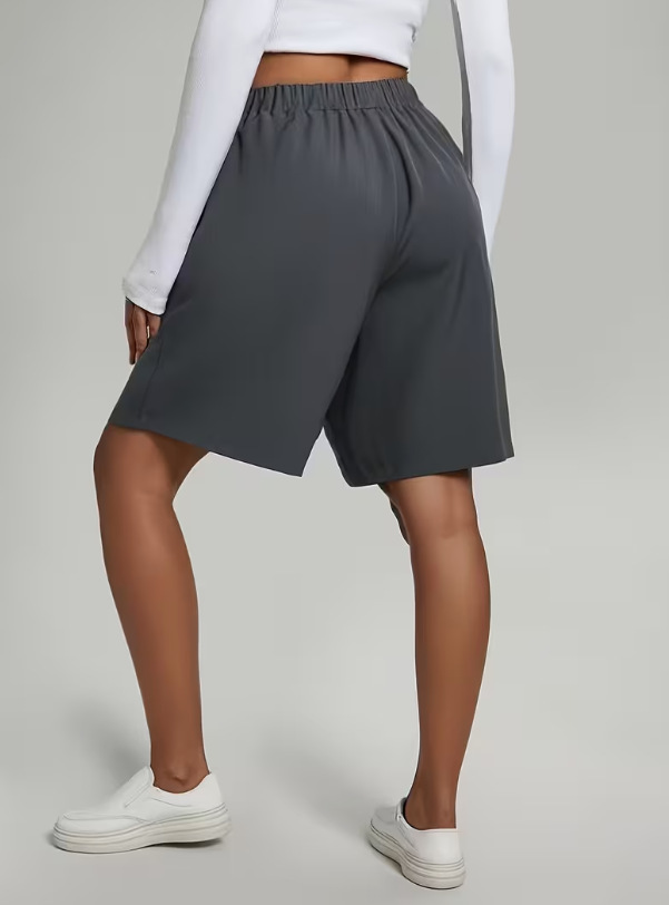Womens Pants Womens Shorts Casual Loose Solid Color - Image 13