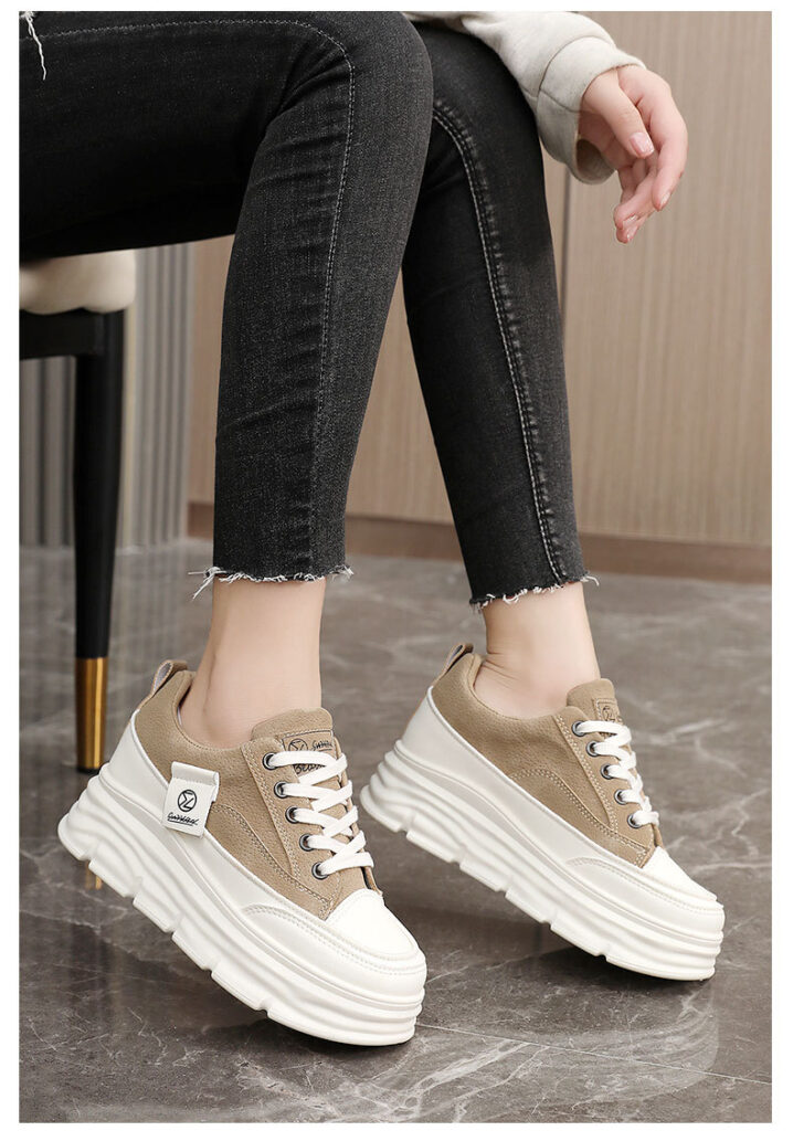 Women's Hidden-Heel Thick-Soled Durable All-Match Breathable Sneakers