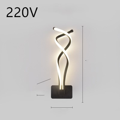 led wall lamp nordic minimalist bedroom bedside lamp - Image 34