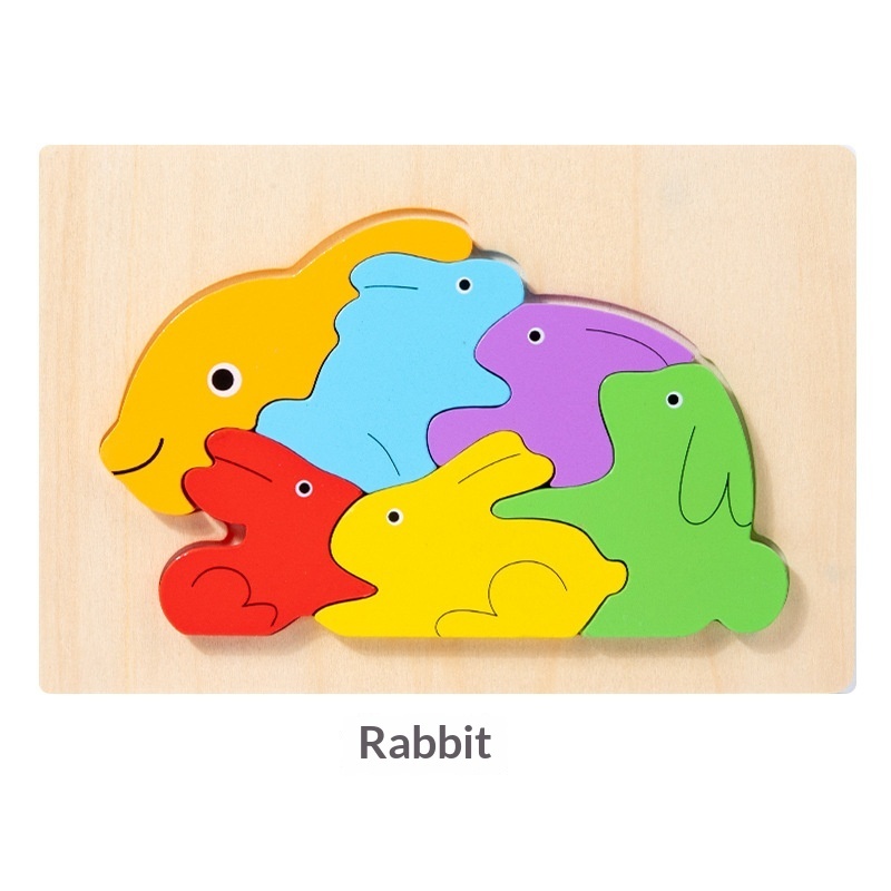 Wooden Dinosaur Animal Shape-Matching Grasping Board For Early Childhood Learning - Image 21
