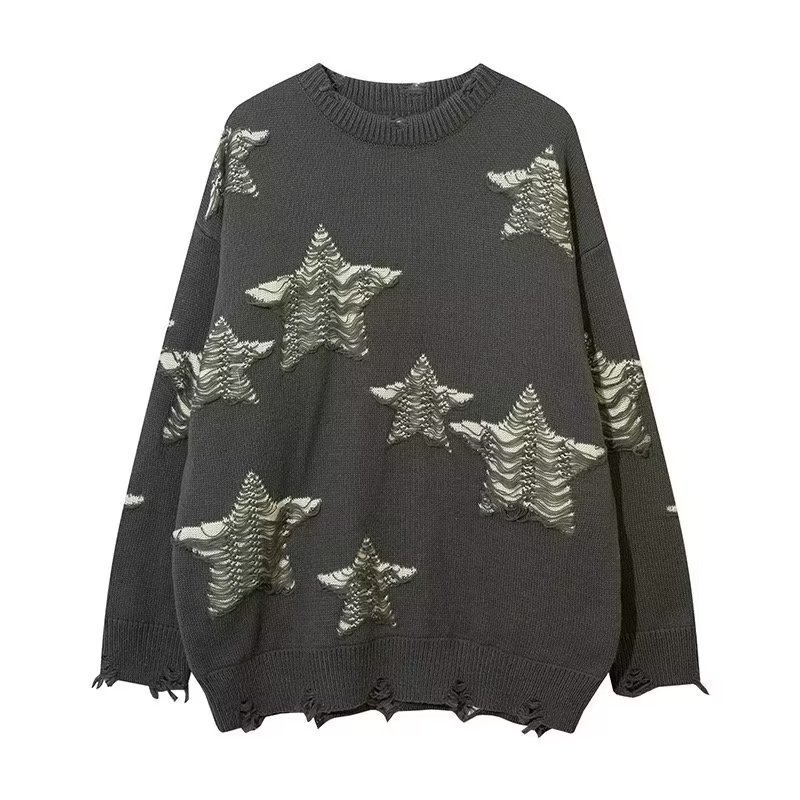 Fake Two-Piece Retro Preppy Style Knitted Sweater - Image 11