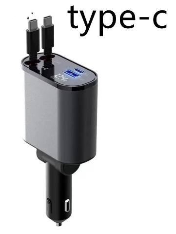 Metal Car Charger 100W Super Fast Charging Car Cigarette Lighter USB And TYPE-C Adapter - Image 18