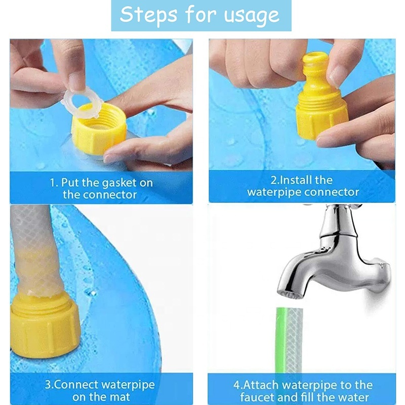 Dog Sprinkler Outdoor Toys Dog Swimming Mat Anti-Slip Dog Pool Splash  Pad - Image 3