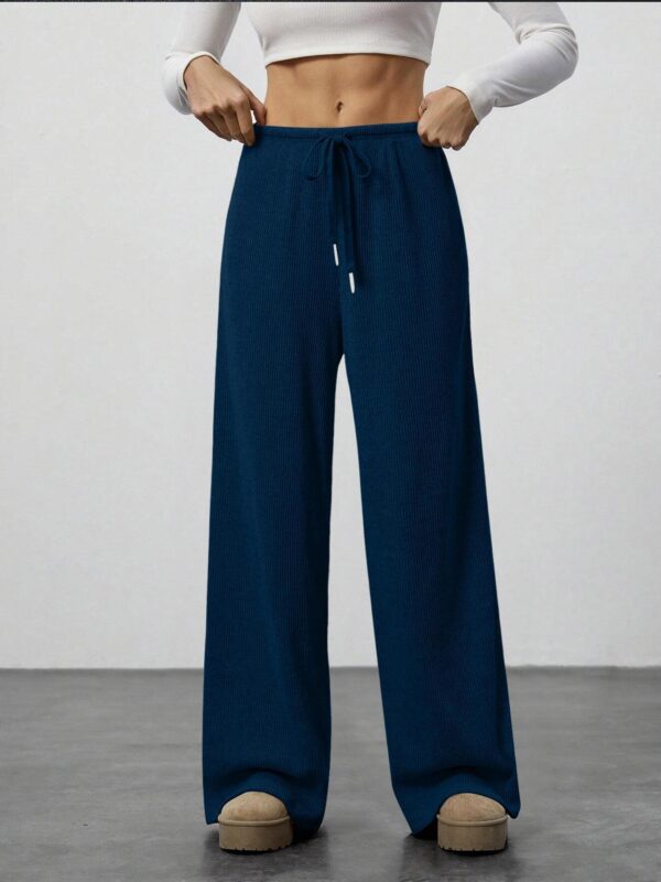 Women's Solid-color Casual Straight-leg Pants - Image 3